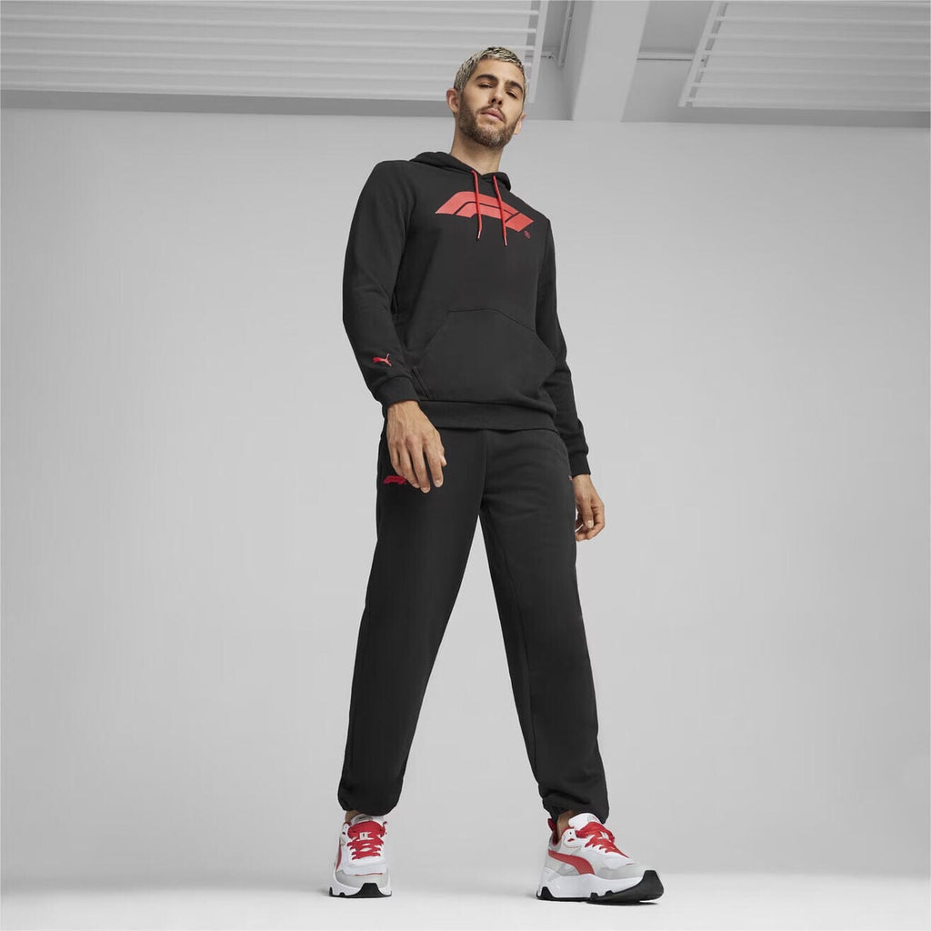 Formula 1 Tech Collection F1 Men's Logo Hooded Sweatshirt - Black/Red Hoodies Formula 1 