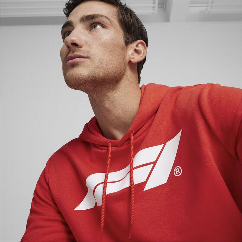 Formula 1 Tech Collection F1 Men's Logo Hooded Sweatshirt - Black/Red Hoodies Formula 1 