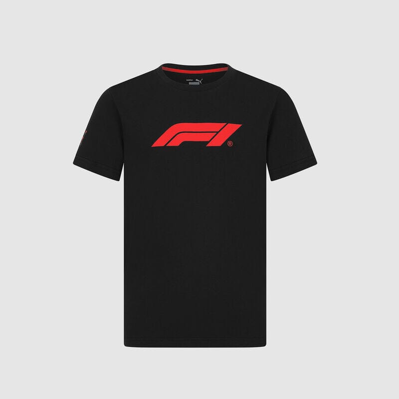 Formula 1 Tech Collection F1 Kids Logo T-Shirt - Youth Black/White T-shirts Formula 1 5-6 years Black 