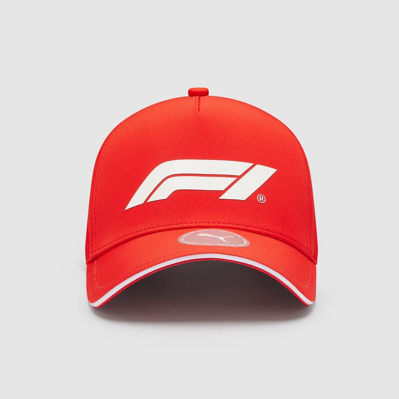 Formula 1 Tech Collection F1 Puma Large Logo Baseball Hat- Black/White/Red Hats Formula 1 