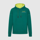 Aston Martin F1 Lifestyle Logo Hoodie - Black/Green Hoodies Aston Martin F1 XXS Green 