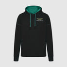 Aston Martin F1 Lifestyle Logo Hoodie - Black/Green Hoodies Aston Martin F1 XXS Black 