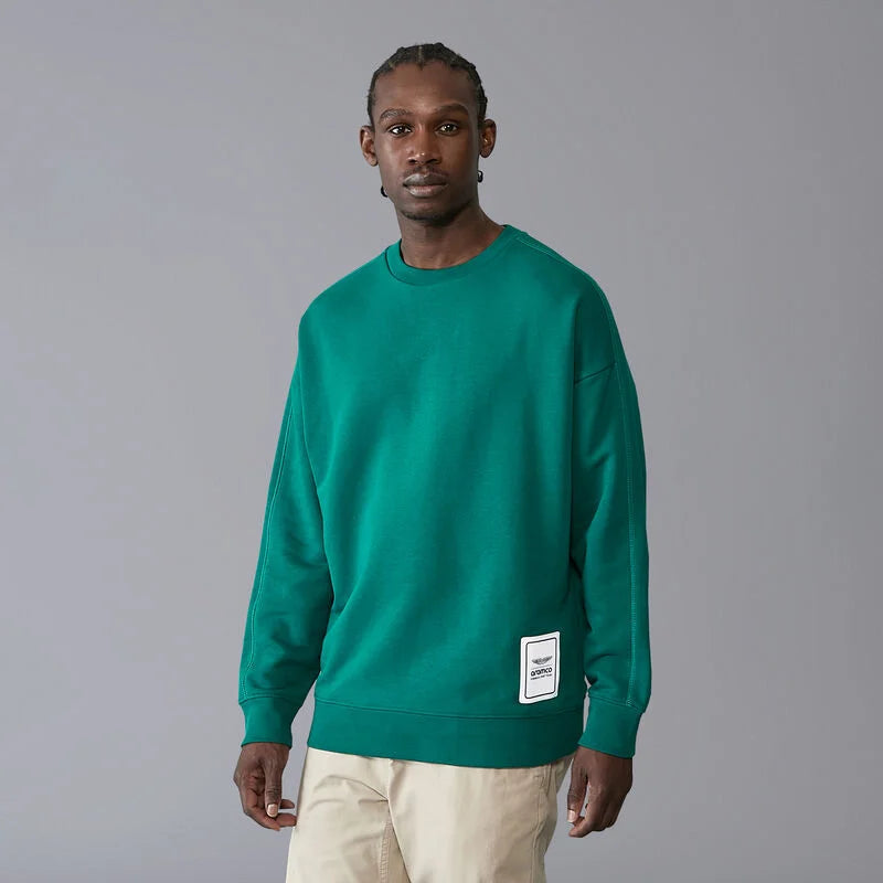 Aston Martin F1 Lifestyle Logo Sweatshirt - Green/White Sweatshirt Aston Martin F1 