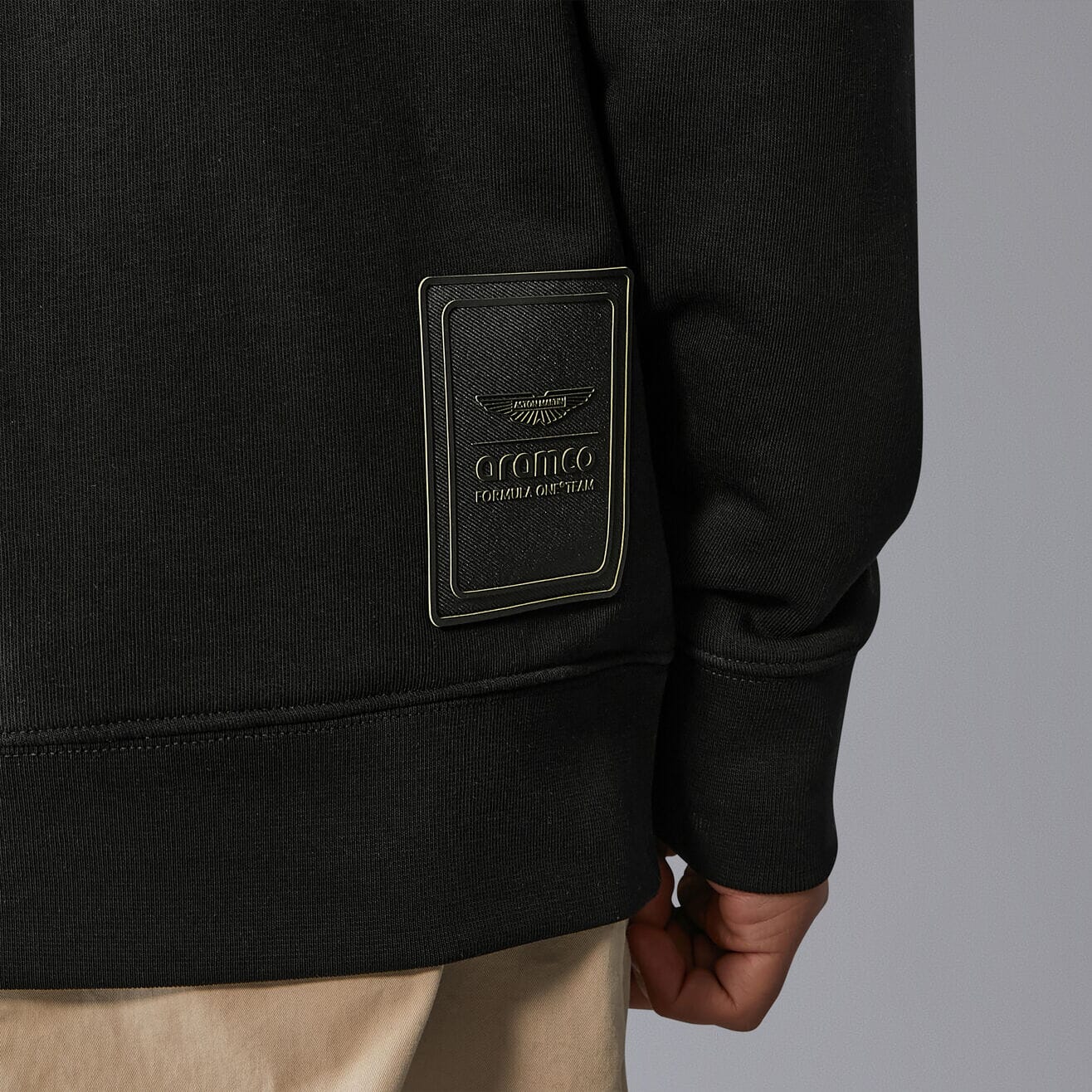 Aston Martin F1 Fanwear Stealth Logo Sweatshirt - Black Sweatshirt Aston Martin F1 