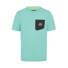 Aston Martin F1 Lifestyle Pocket Logo T-Shirt - Green/Teal T-shirts Aston Martin F1 XXS Teal 