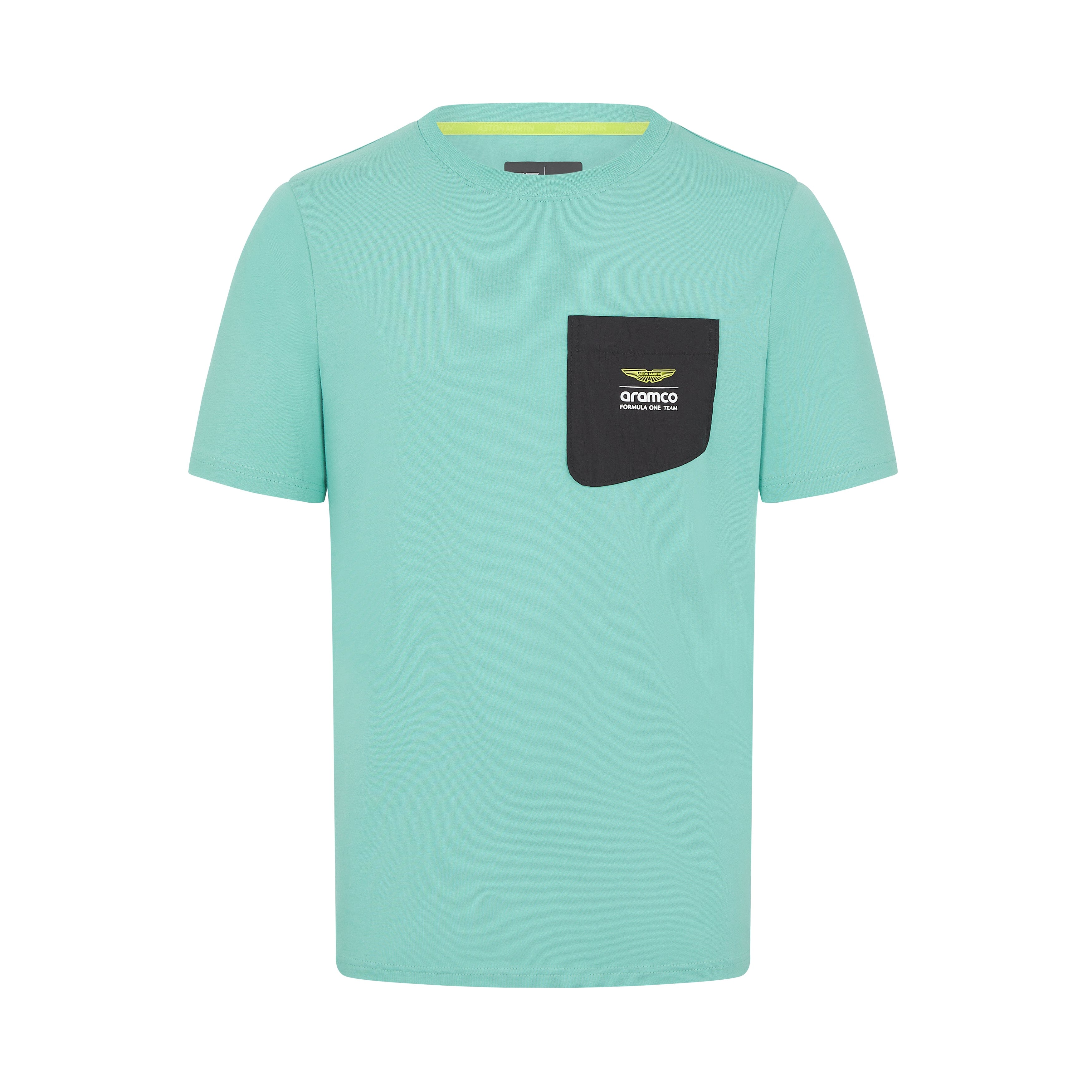 Aston Martin F1 Lifestyle Pocket Logo T-Shirt - Green/Teal T-shirts Aston Martin F1 XXS Teal 