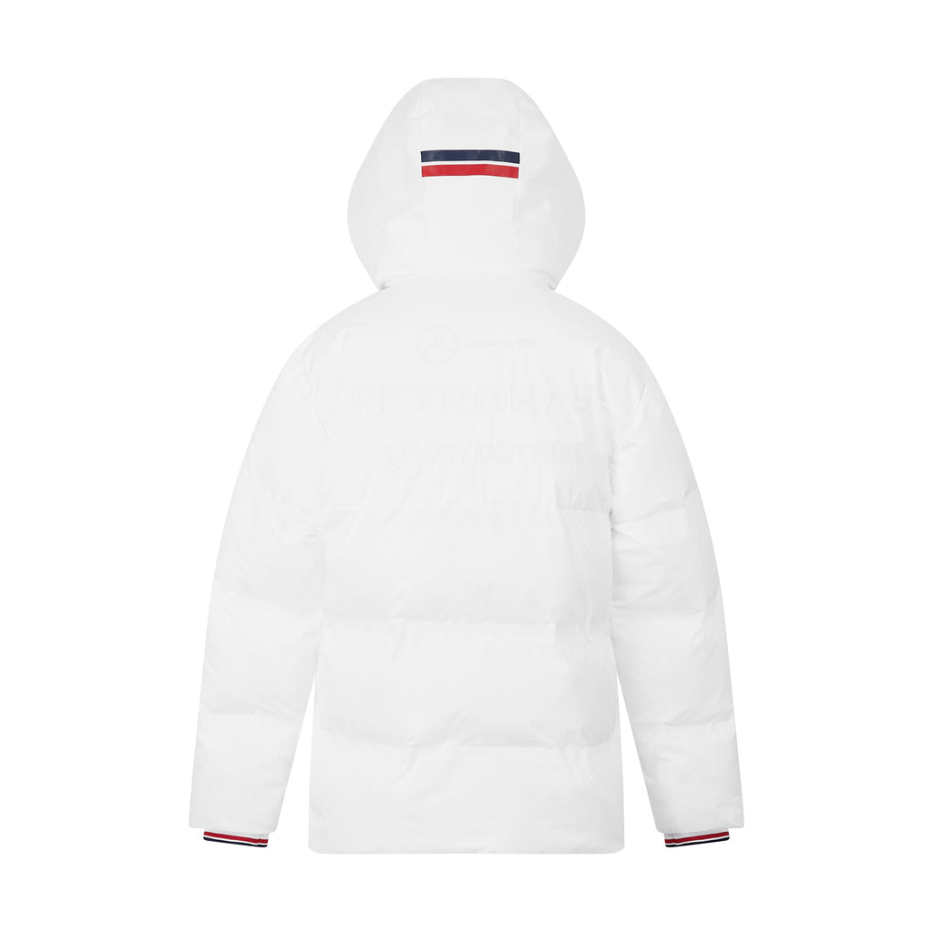 Mercedes AMG Petronas F1 2024 Men's Team Puffer Jacket - White Jackets Mercedes AMG Petronas 