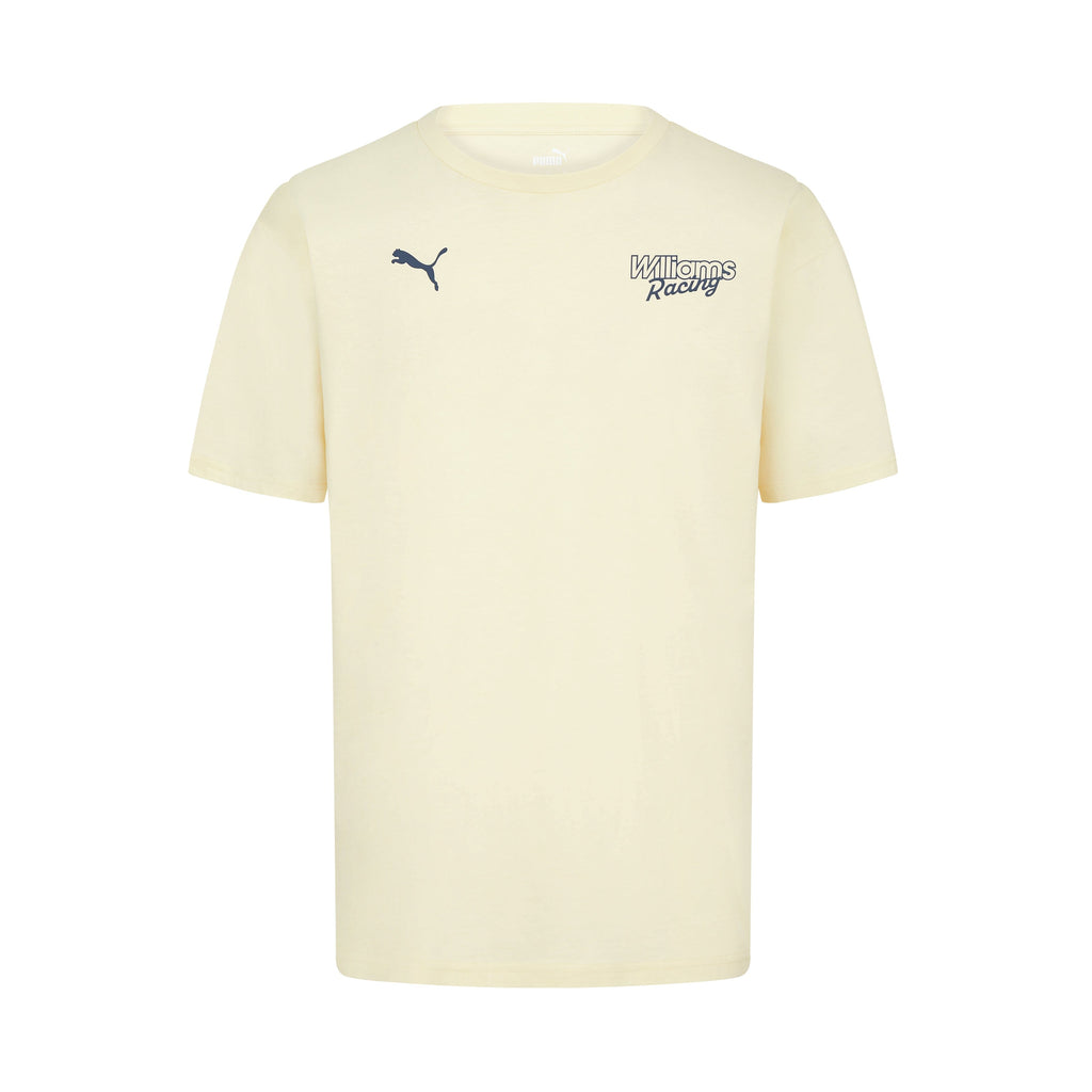 Williams Racing F1 Men's Legacy Oversized T-Shirt - Beige T-shirts Williams Racing 