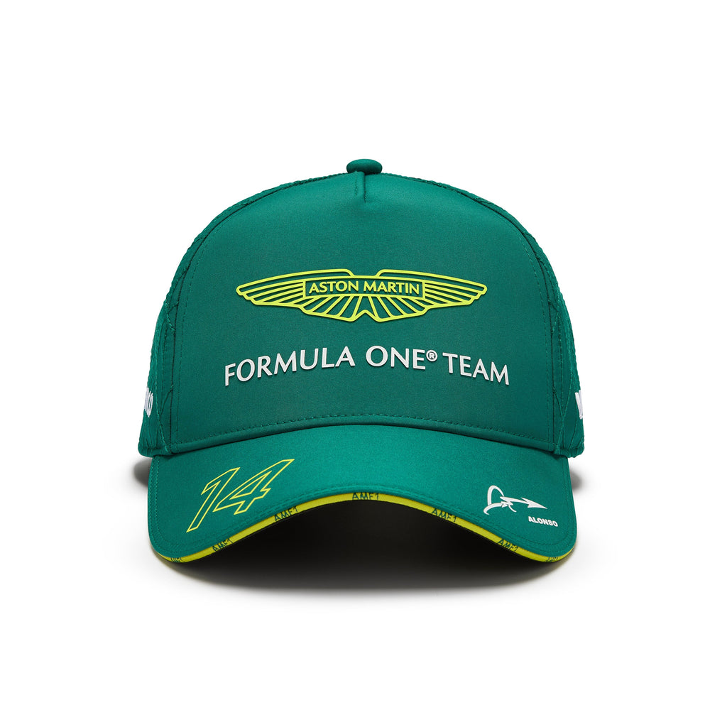Aston Martin Cognizant F1 2024 Fernando Alonso Team Hat- Lime/Green Hats Aston Martin F1 Green 