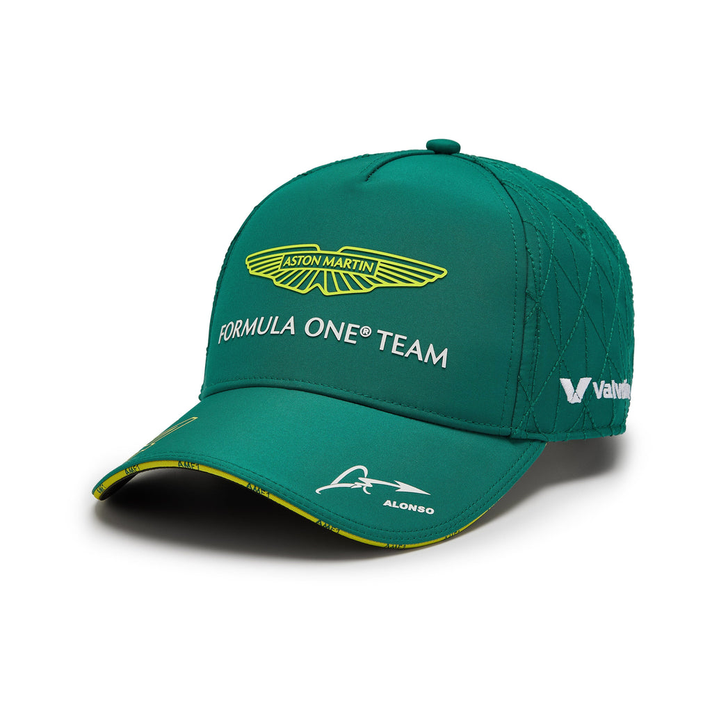 Aston Martin Cognizant F1 2024 Fernando Alonso Team Hat- Lime/Green Hats Aston Martin F1 