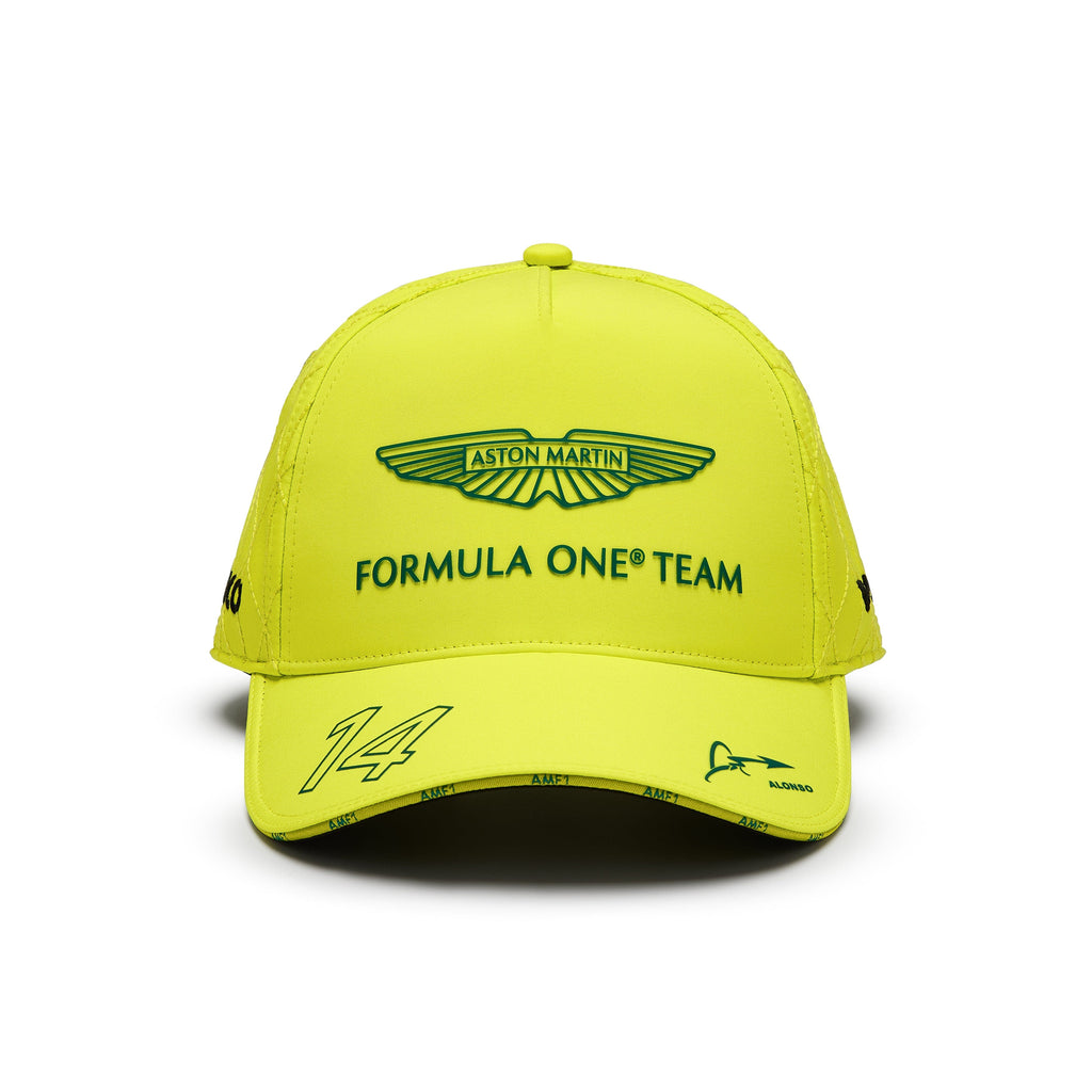 Aston Martin Cognizant F1 2024 Fernando Alonso Team Hat- Lime/Green Hats Aston Martin F1 Lime 