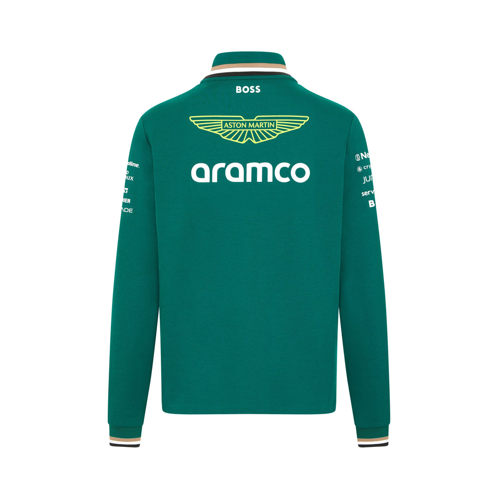 Aston Martin F1 2024 Men's Team 1/4 Zip Sweater - Green Sweaters Aston Martin F1 