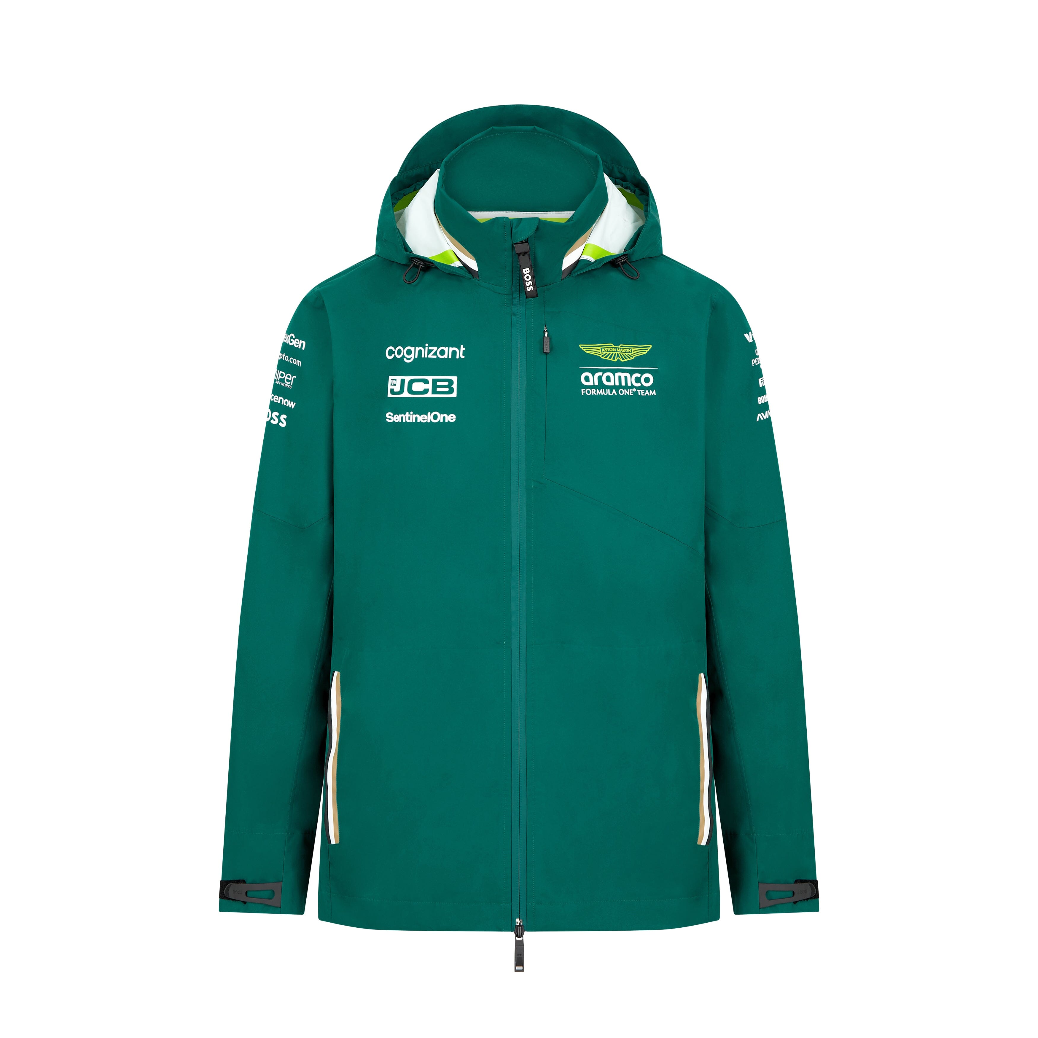 Aston Martin F1 Team ナイロンジャケット L Aston Martin F1 Team Rain Jacket - Green - Official F1 Merchandise