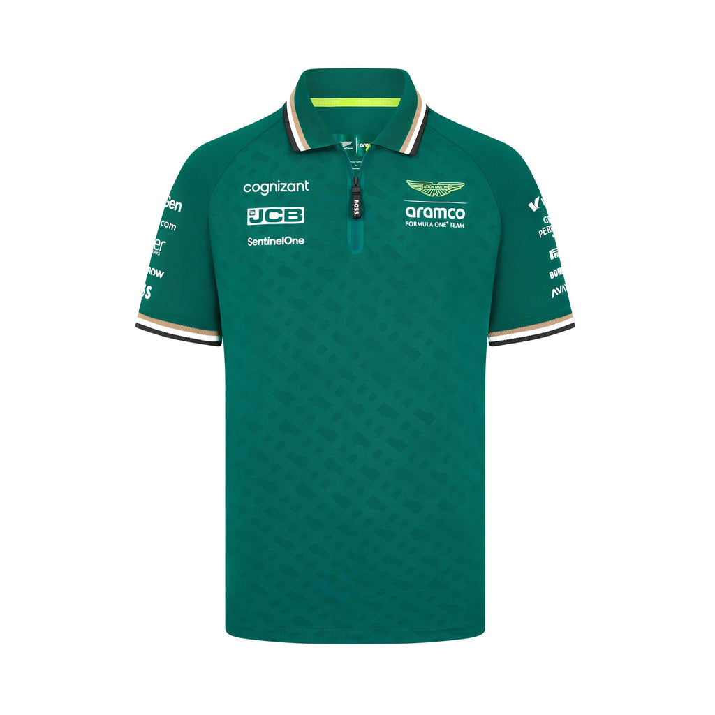 Aston Martin F1 2024 Men's Team Polo Shirt - Green Polos Aston Martin F1 