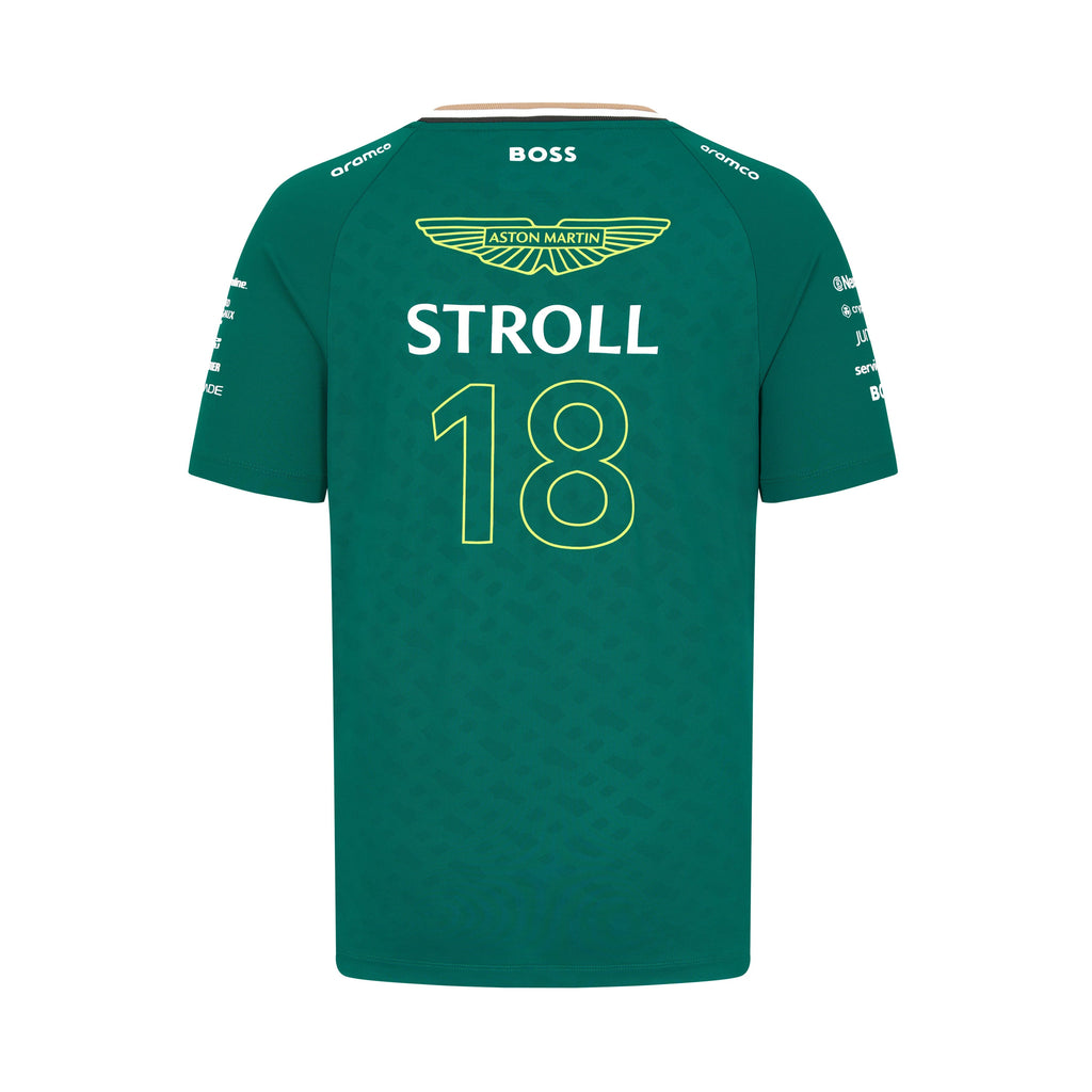 Aston Martin F1 2024 Kids Lance Stroll Team T-Shirt - Youth Green T-shirts Aston Martin F1 