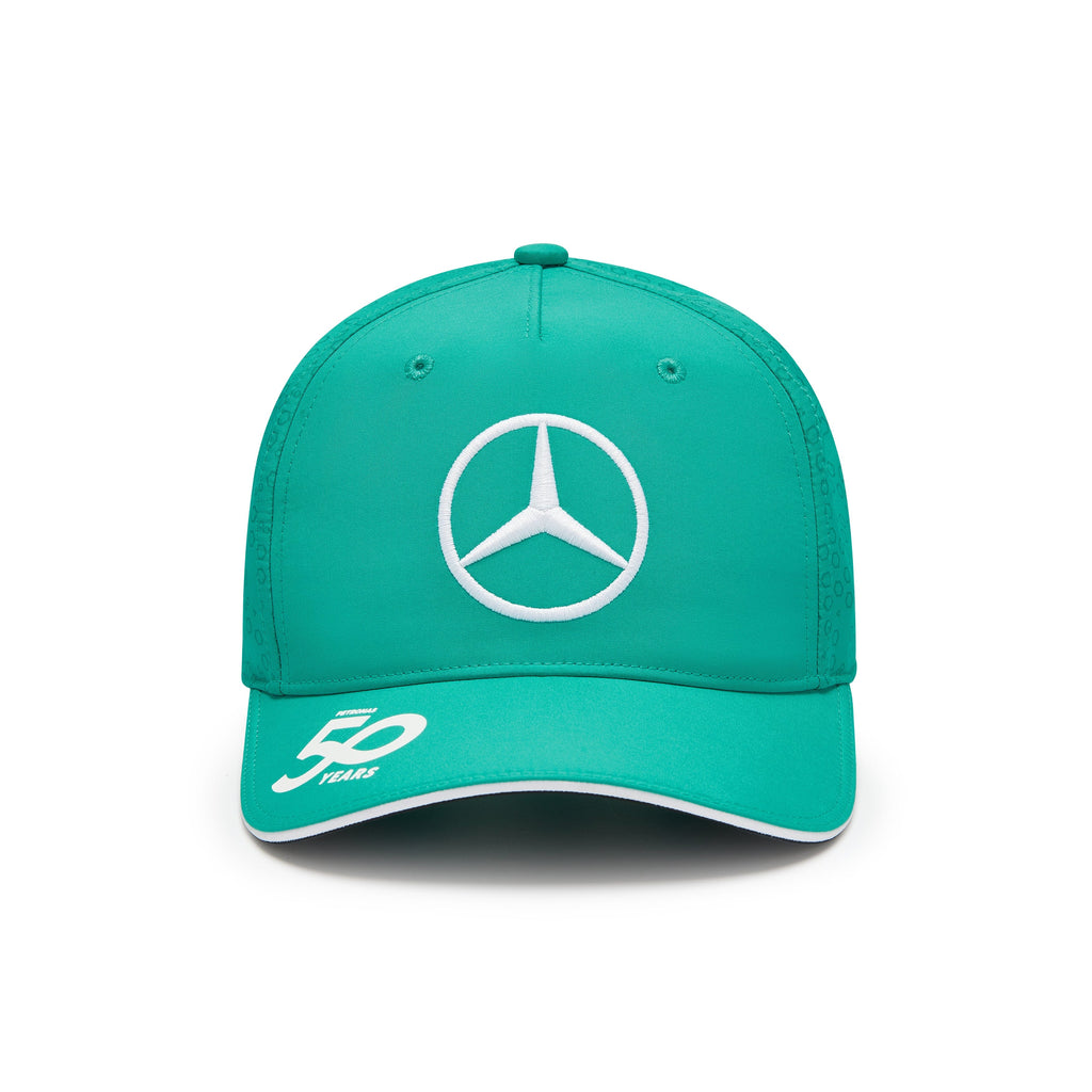 Mercedes AMG Petronas F1 2024 Team "50 Years" Baseball Hat- Green Hats Mercedes AMG Petronas 