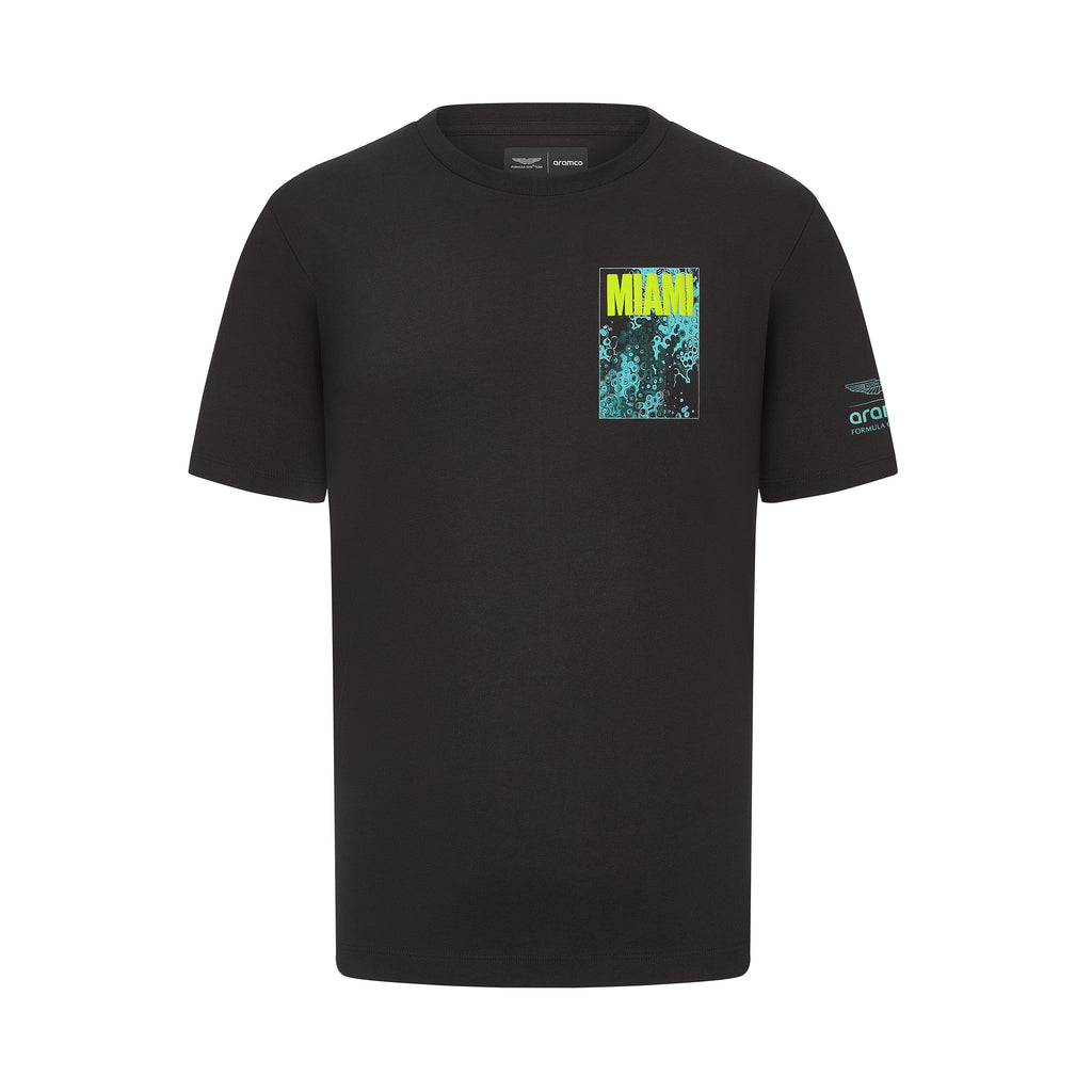 Aston Martin F1 Men's Limited Edition Miami GP Graphic T-Shirt - Night Storm T-shirts Aston Martin F1 