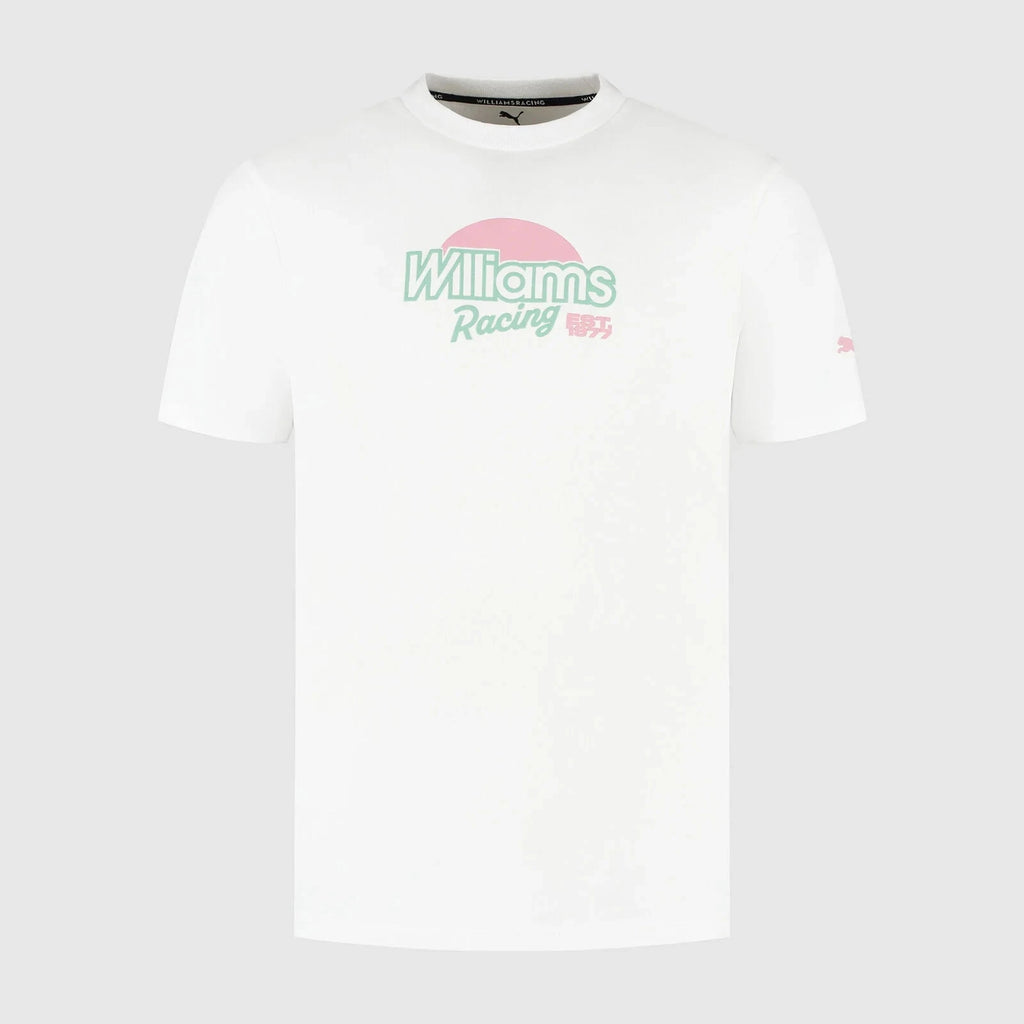 Williams Racing F1 Special Edition Miami GP Beach T-Shirt - White T-shirts Williams Racing 