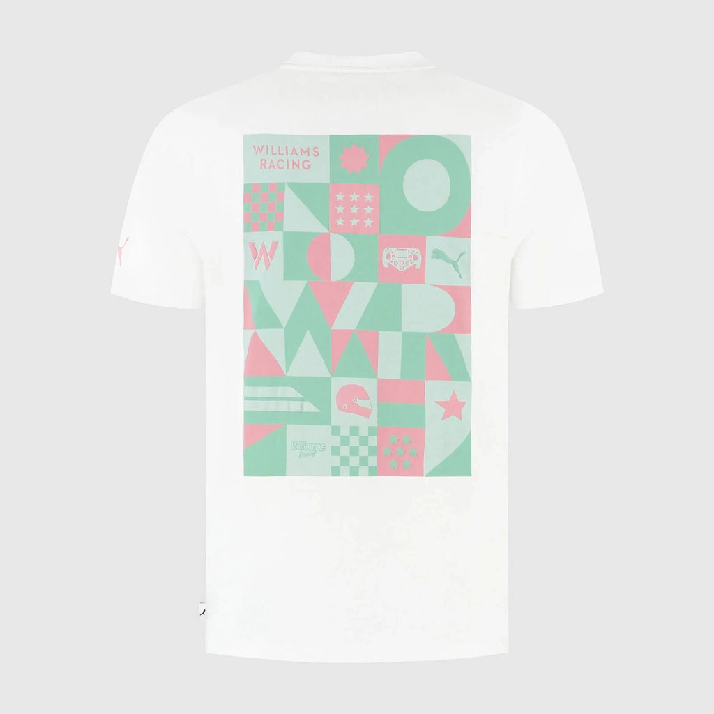 Williams Racing F1 Special Edition Miami GP Beach T-Shirt - White T-shirts Williams Racing 