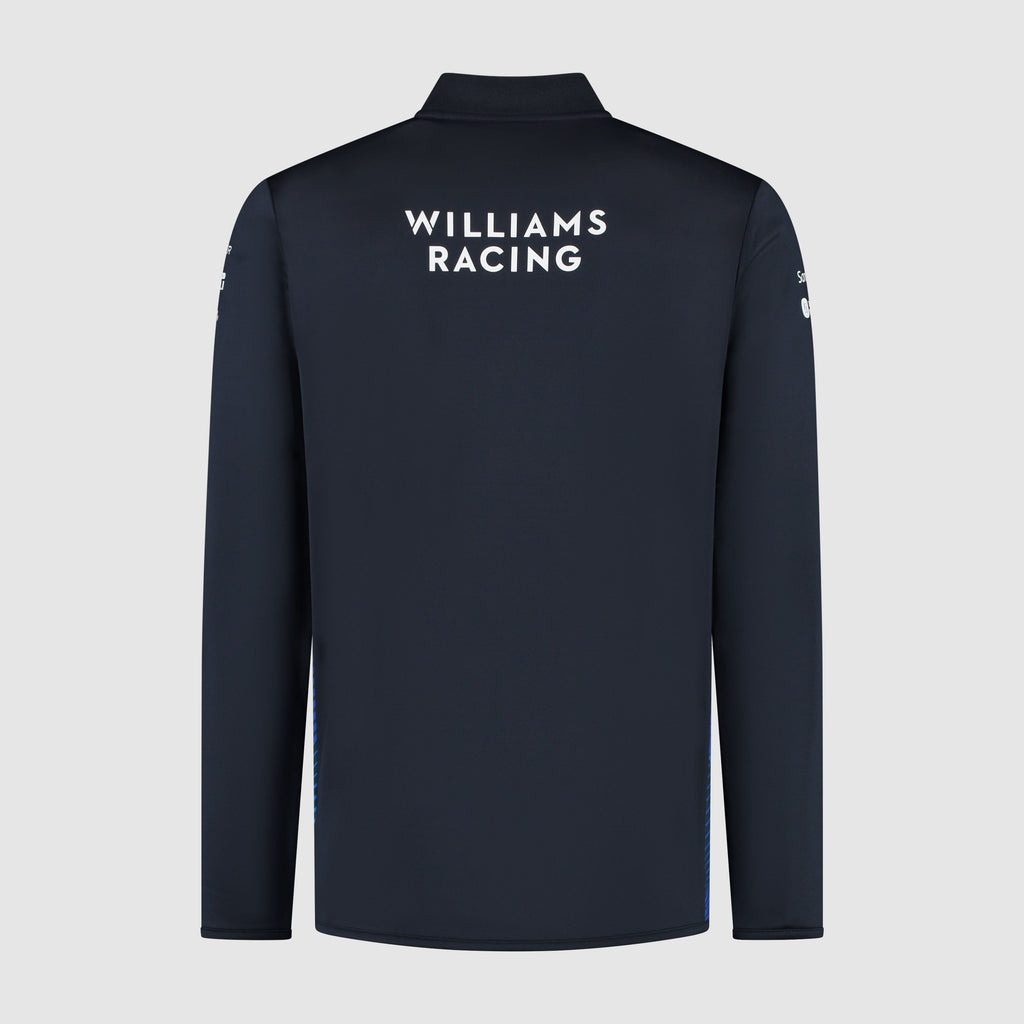 Williams Racing F1 2025 Men's Team 1/4 Zip Sweater - Navy Sweaters Williams Racing 