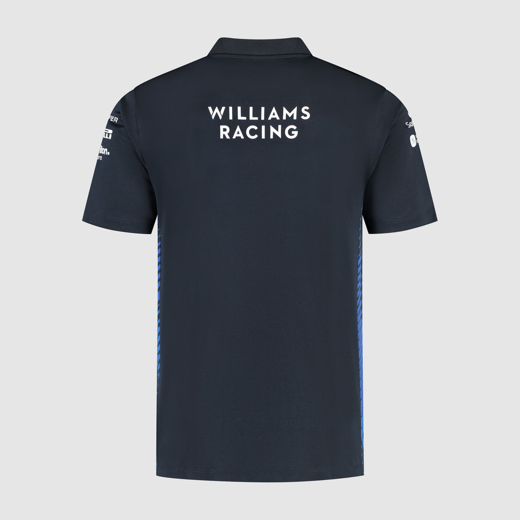 Williams Racing F1 2025 Men's Team Polo Shirt - Navy Polos Williams Racing 