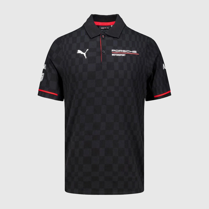 Porsche Motorsport Men's Team Polo Shirt - Black Polos Porsche 