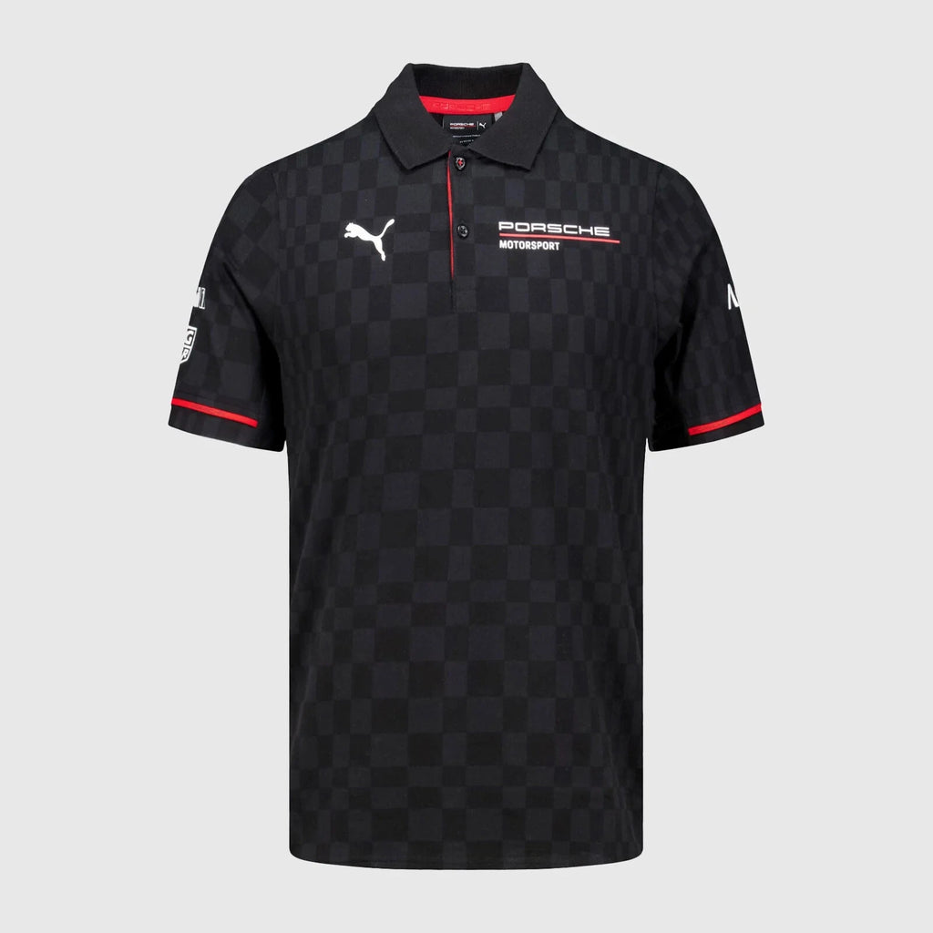 Porsche Motorsport Men's Team Polo Shirt - Black Polos Porsche 