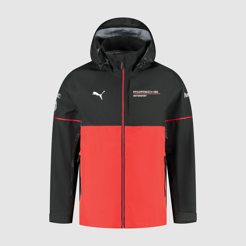 Porsche Motorsport Team Rain Jacket - Black Jackets Porsche 