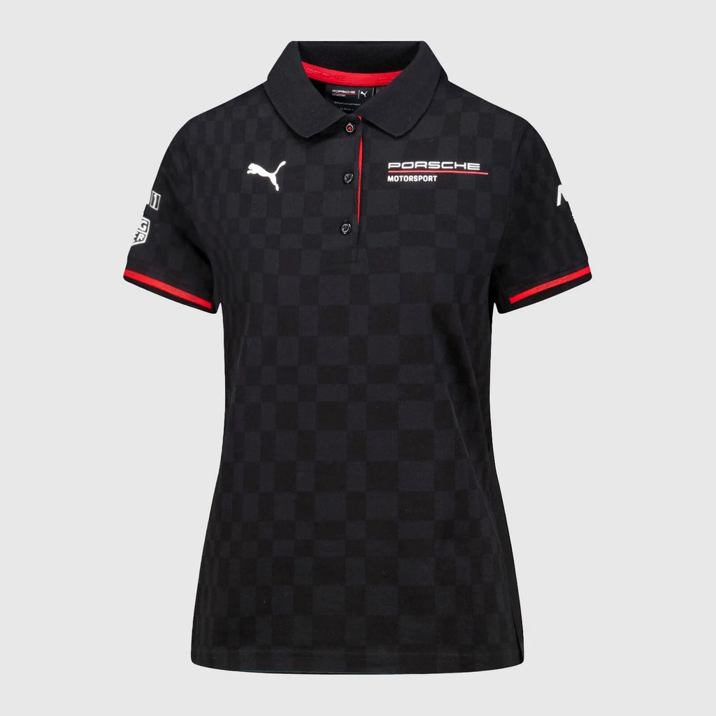 Porsche Motorsport Women's Team Polo Shirt - Black Polos Porsche 