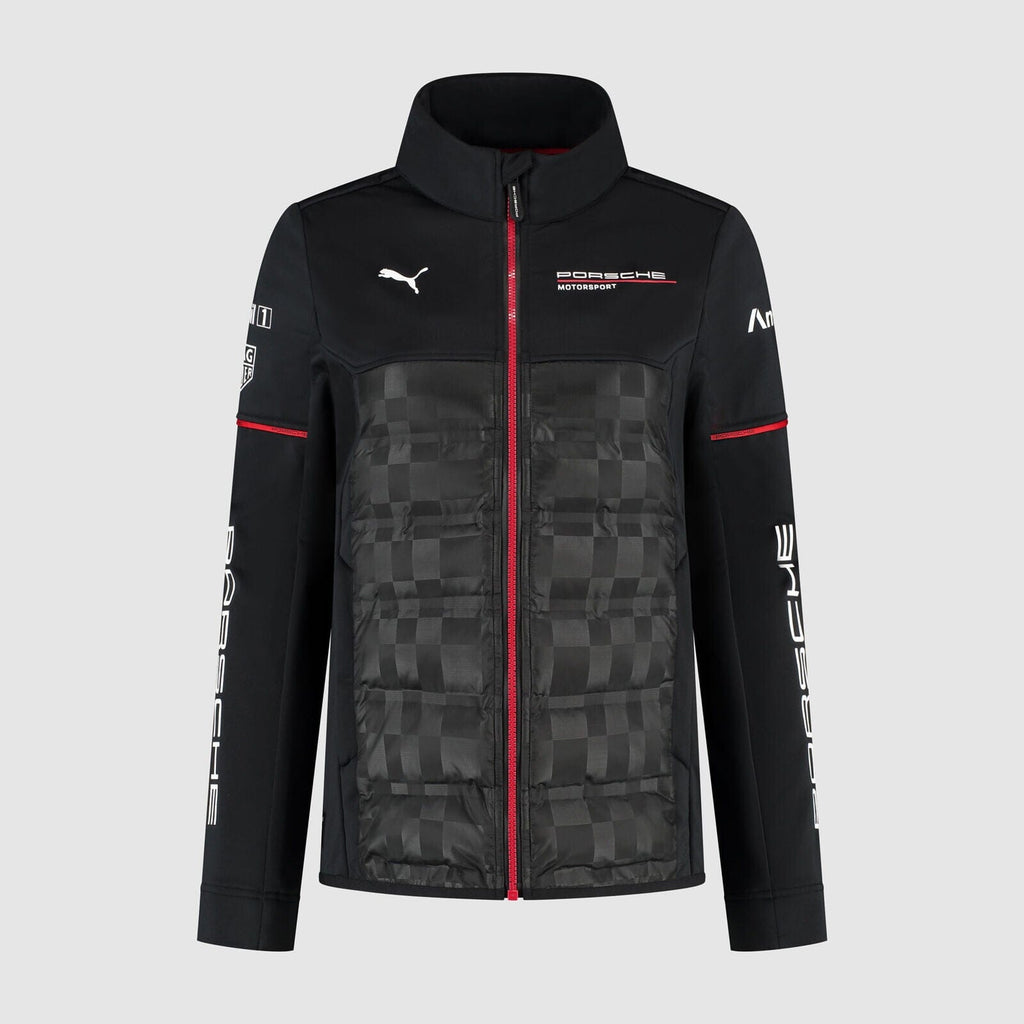Porsche Motorsport Women's Team Hybrid Jacket - Black Jackets Porsche 