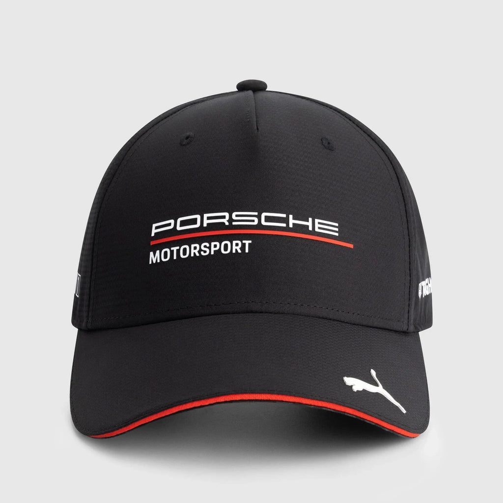 Porsche Motorsport Team Hat - Black/White/Red Hats Porsche 