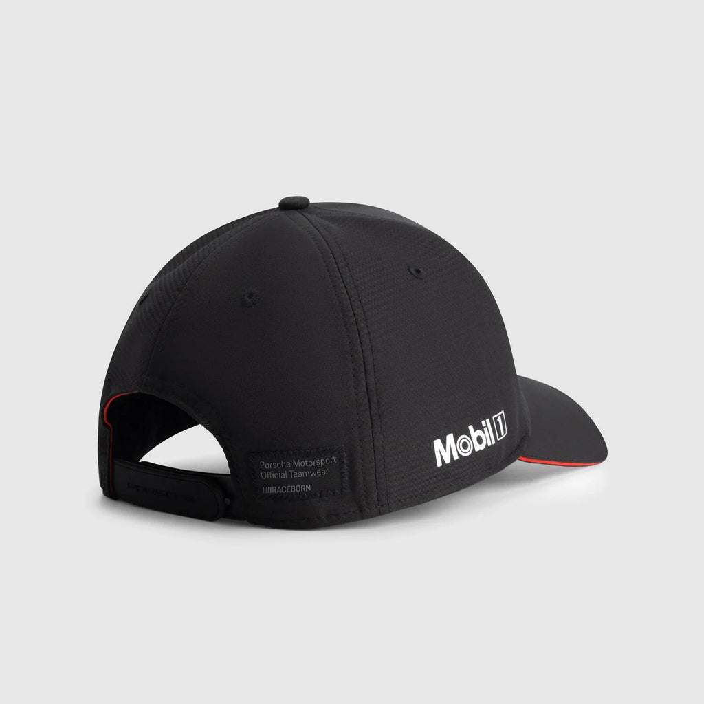 Porsche Motorsport Team Hat - Black/White/Red Hats Porsche 