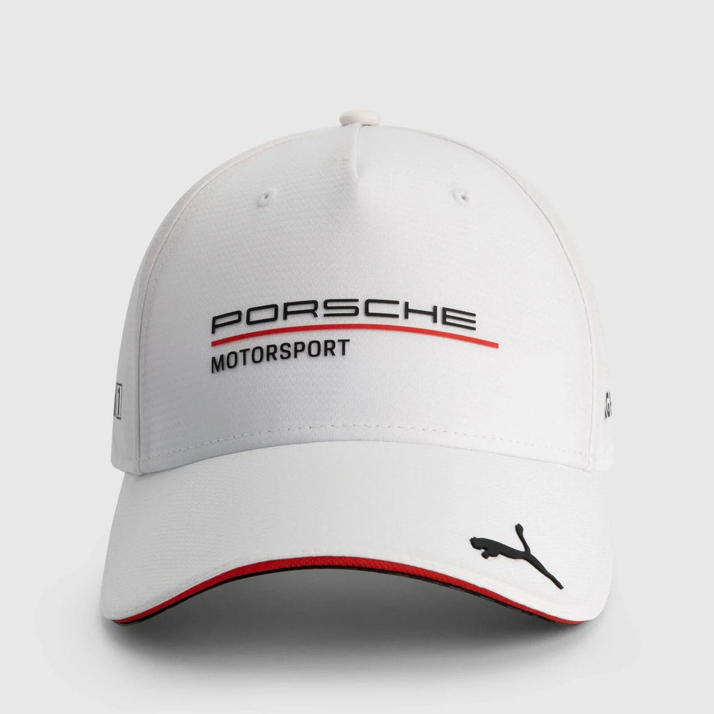 Porsche Motorsport Team Hat - Black/White/Red Hats Porsche 