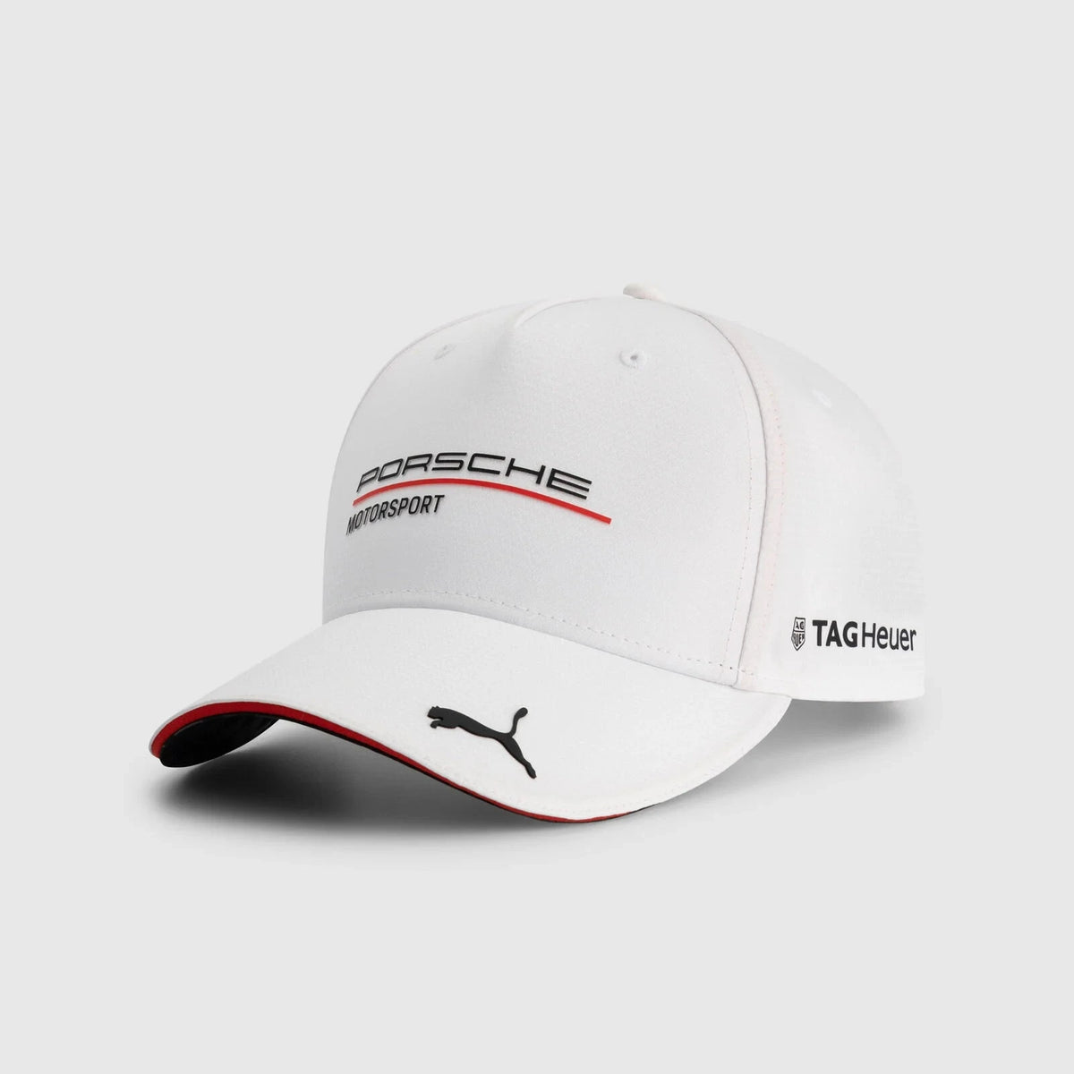 Porsche Motorsport Team Hat - Black/White/Red Hats Porsche White 