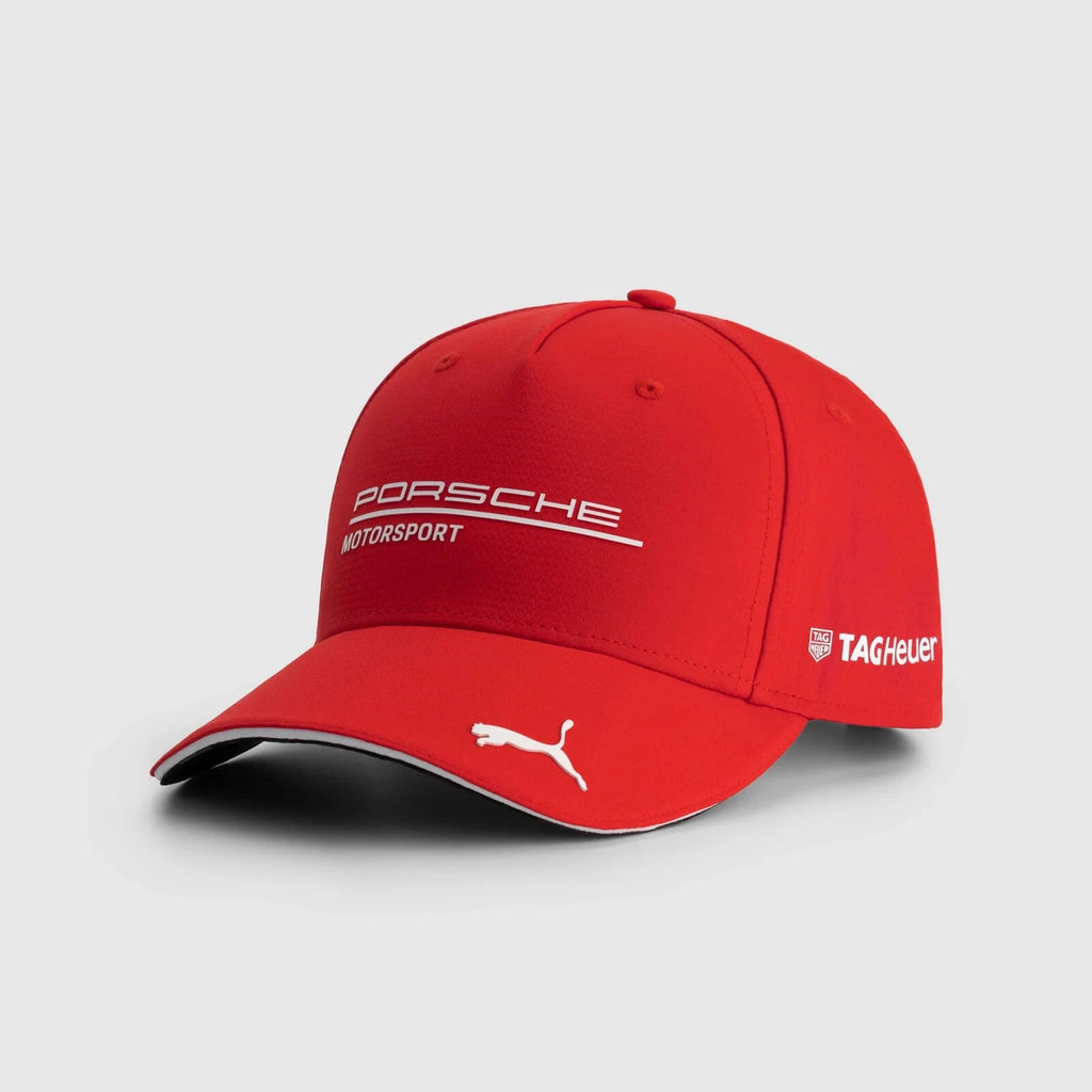 Porsche Motorsport Team Hat - Black/White/Red Hats Porsche Red 