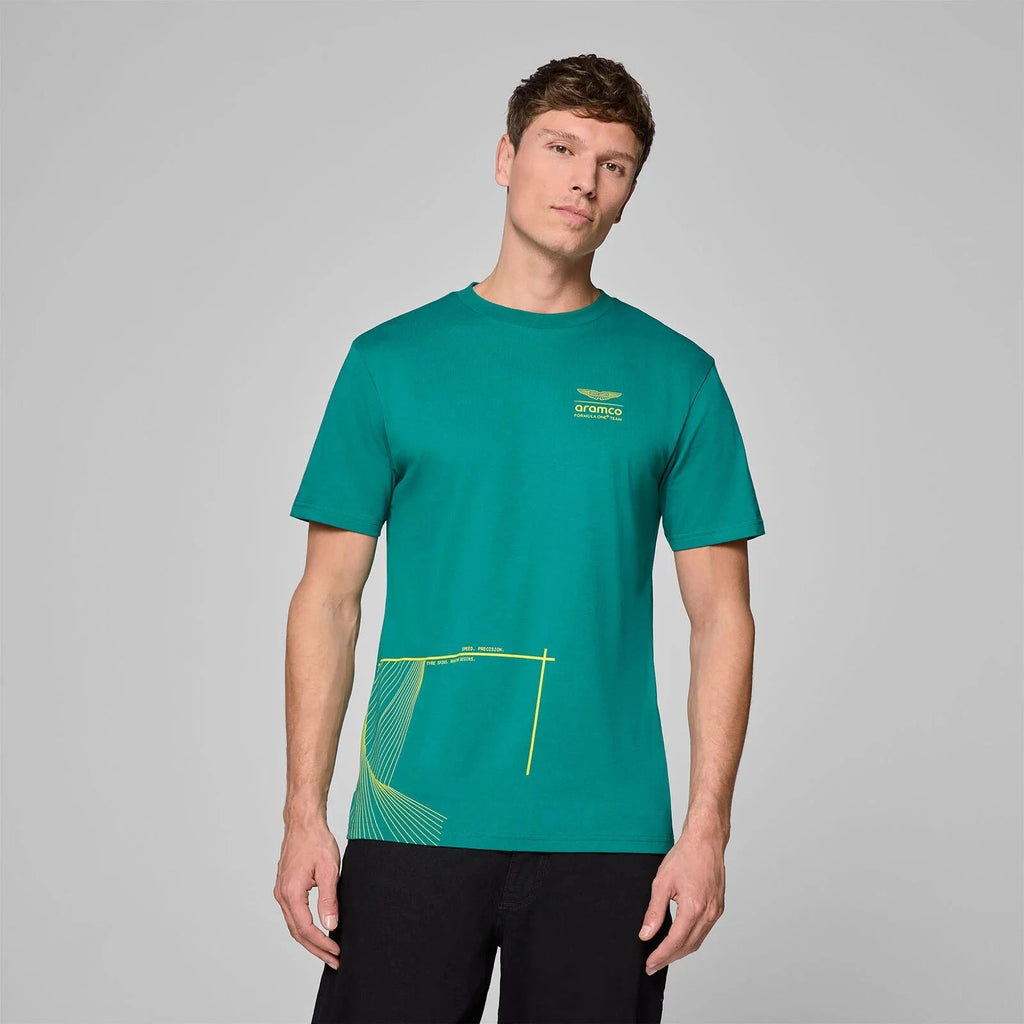 Aston Martin F1 Men's Graphic T-Shirt - Green T-shirts Aston Martin F1 