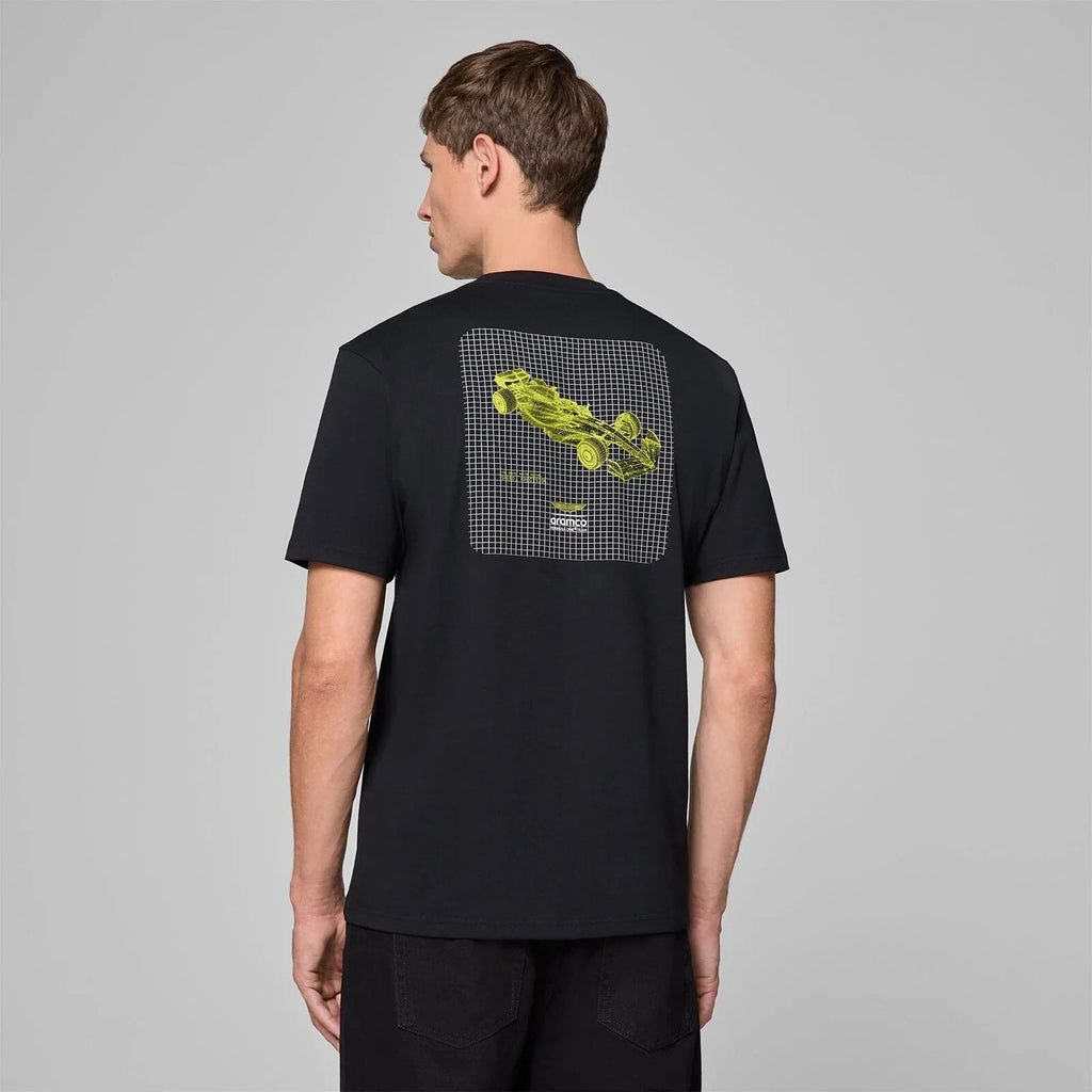 Aston Martin F1 Tech Men's Wireframe Graphic T-Shirt - Black T-shirts Aston Martin F1 
