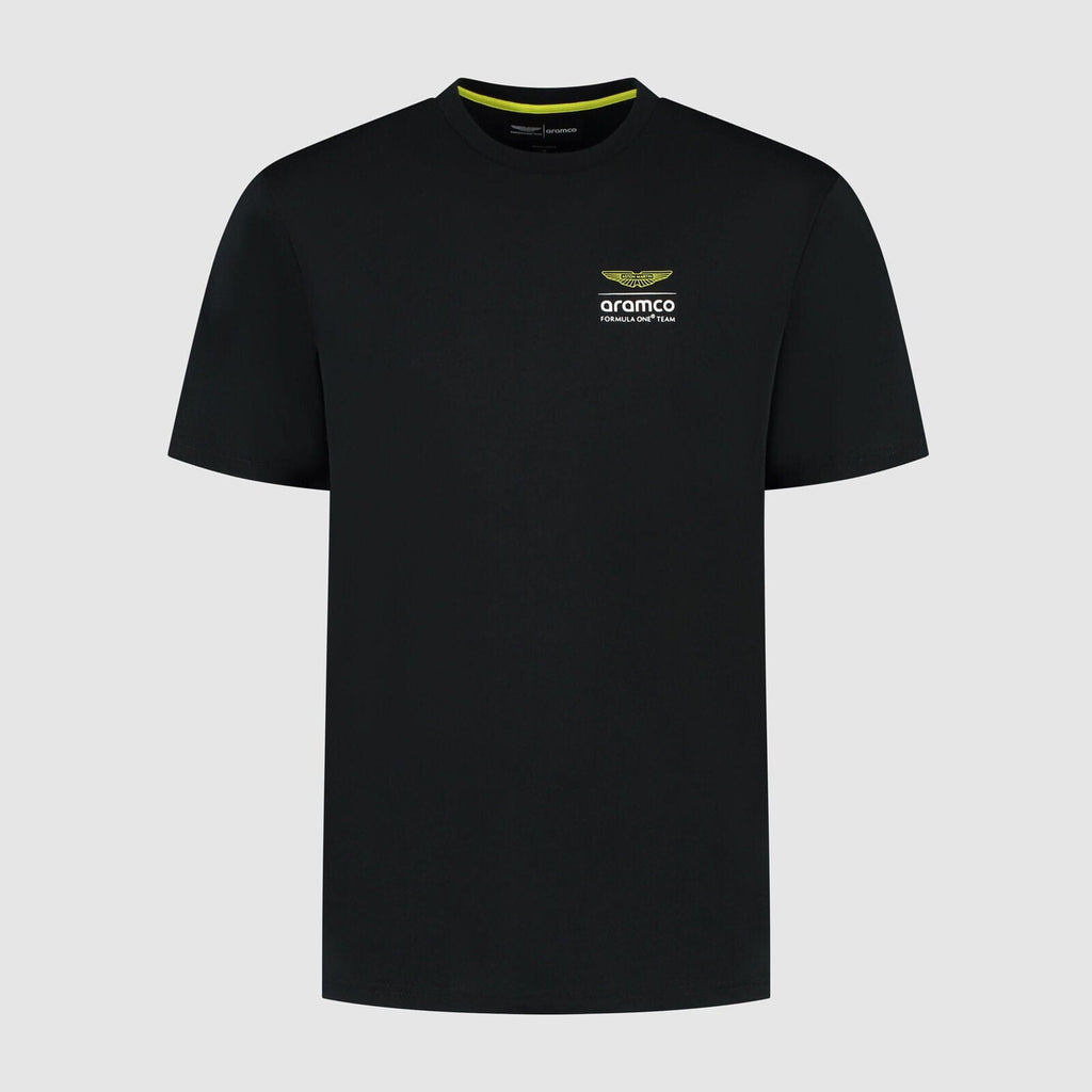 Aston Martin F1 Tech Men's Grid Data Graphic T-Shirt - Black T-shirts Aston Martin F1 