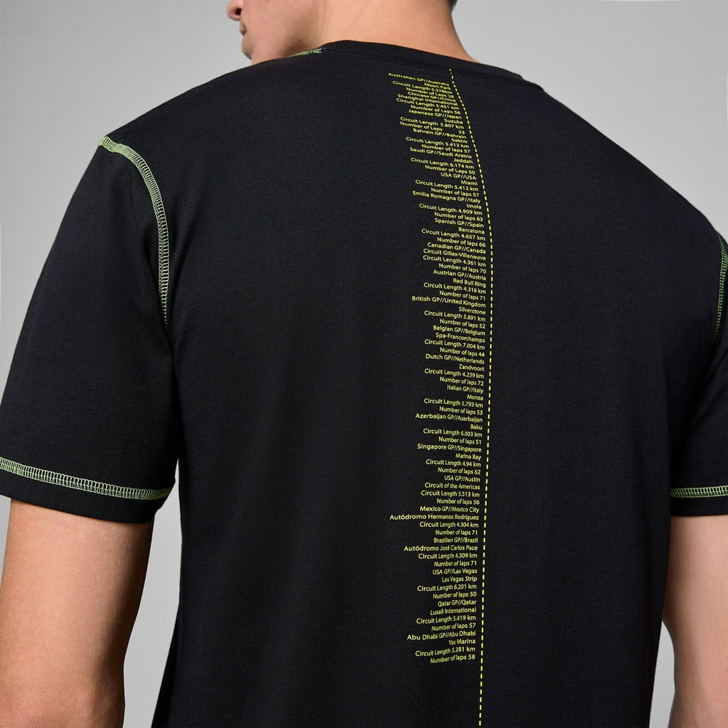 Aston Martin F1 Men's Data Graphic T-Shirt - Black T-shirts Aston Martin F1 