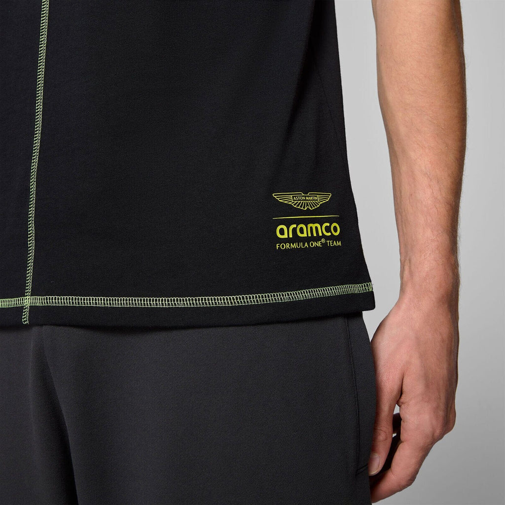 Aston Martin F1 Men's Data Graphic T-Shirt - Black T-shirts Aston Martin F1 