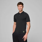 Aston Martin F1 Tech Men's Seamless Polo Shirt - Black Polos Aston Martin F1 