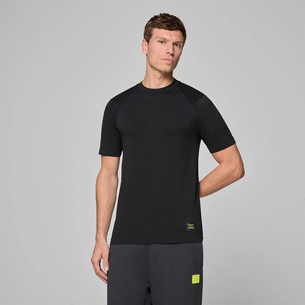 Aston Martin F1 Tech Men's Seamless T-Shirt - Black T-shirts Aston Martin F1 
