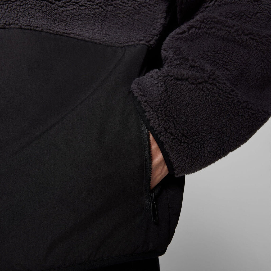 Aston Martin F1 Tech Sherpa Jacket - Black Jackets Aston Martin F1 