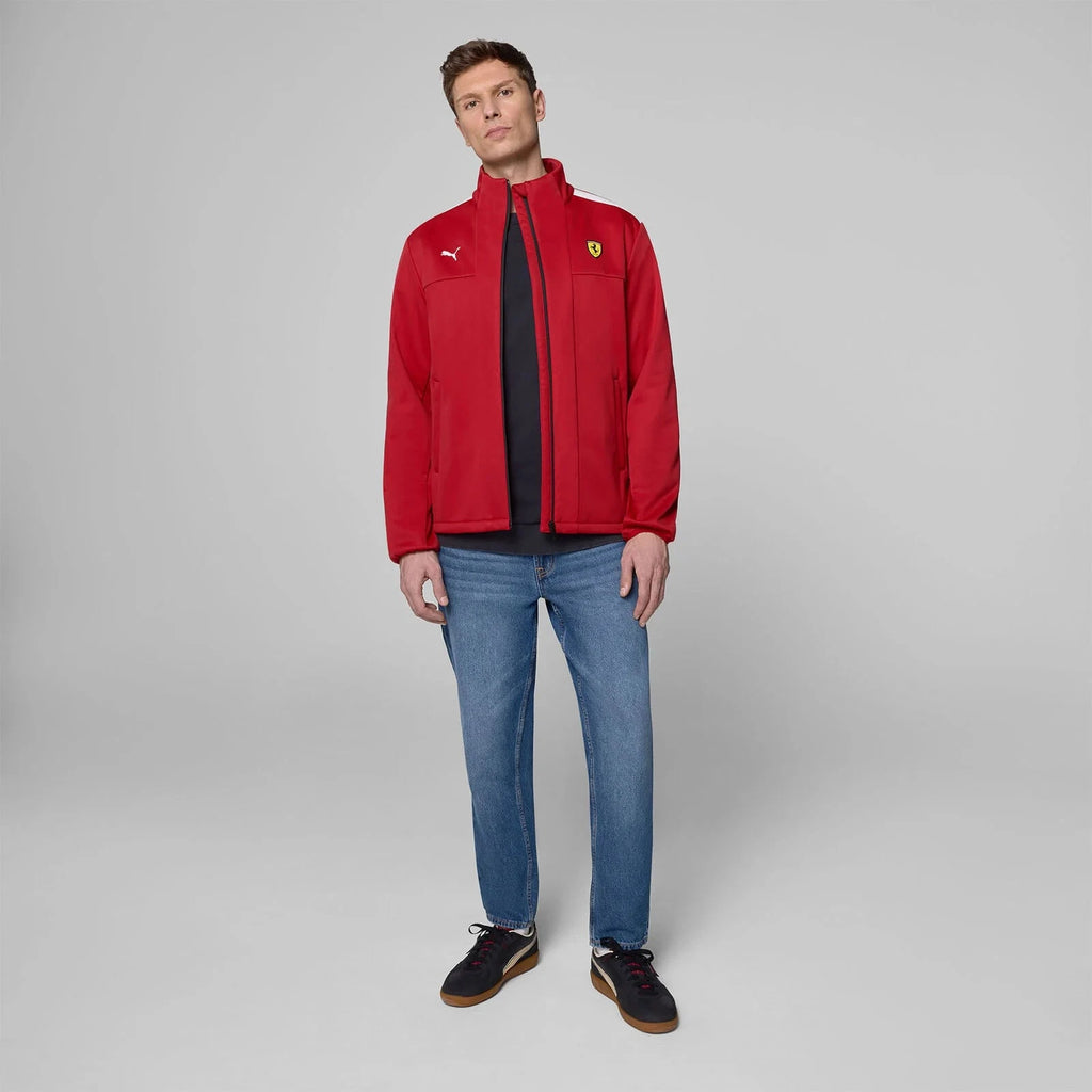 Scuderia Ferrari F1 Men's Softshell Jacket -Dark Cherry/Puma Black Jackets Scuderia Ferrari 