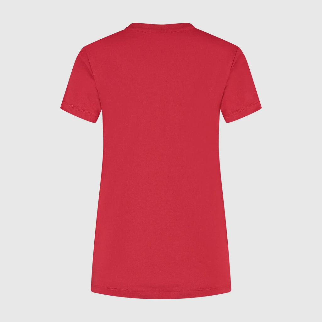 Scuderia Ferrari F1 Women's Large Shield T-Shirt -Dark Cherry T-shirts Scuderia Ferrari 