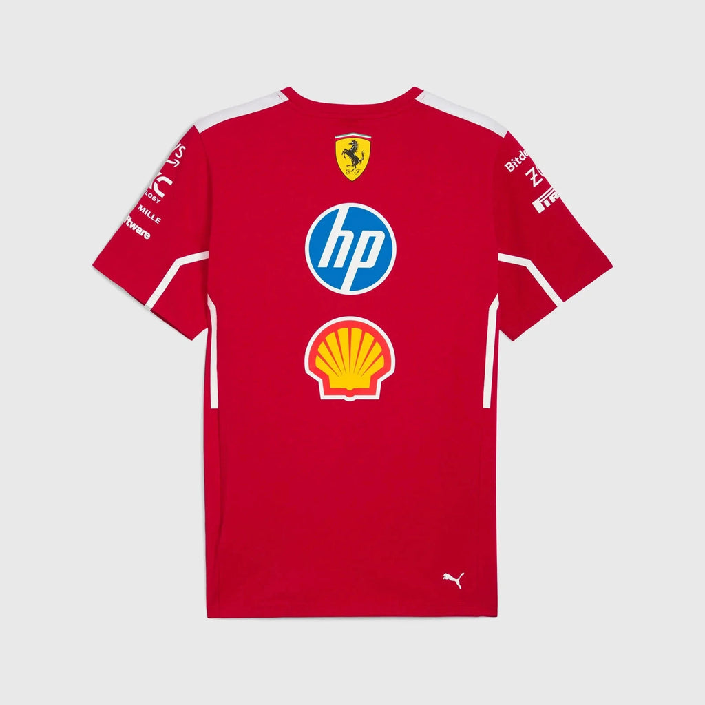 Scuderia Ferrari F1 2025 Women's Team T-Shirt - Dark Cherry T-shirts Scuderia Ferrari 