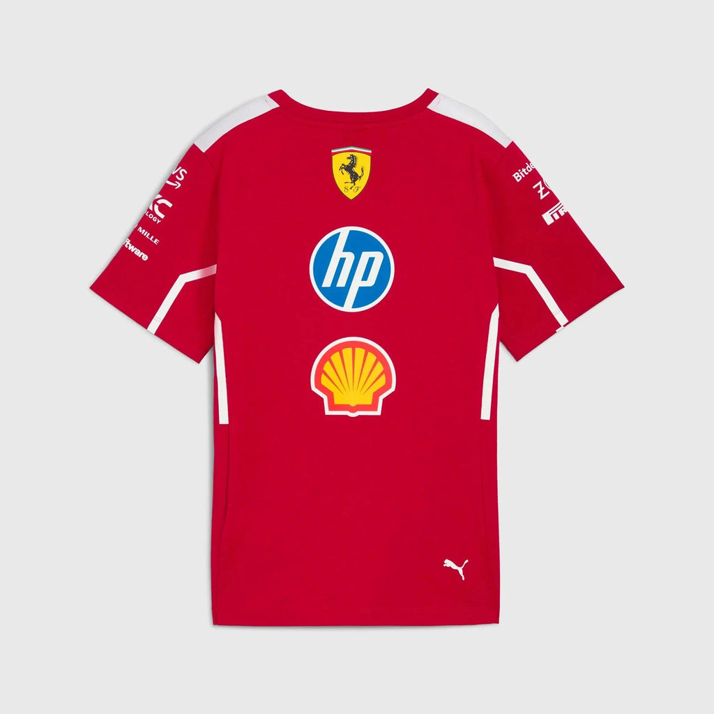 Scuderia Ferrari F1 2025 Kids Team T-Shirt - Youth Dark Cherry T-shirts Scuderia Ferrari 