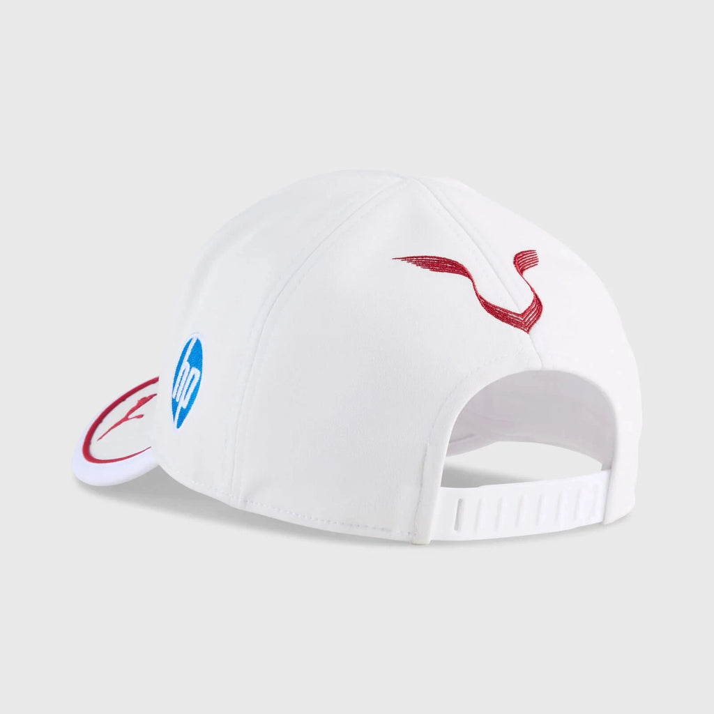 Scuderia Ferrari F1 2025 Lewis Hamilton Miami GP Team Driver Hat - Puma White Hats Scuderia Ferrari 