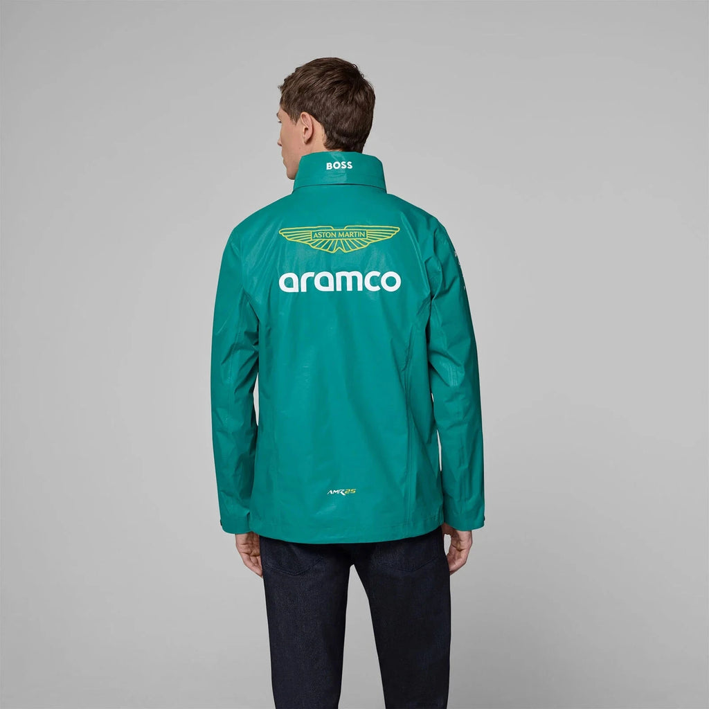 Aston Martin F1 2025 Team Rain Jacket - Green Jackets Aston Martin F1 