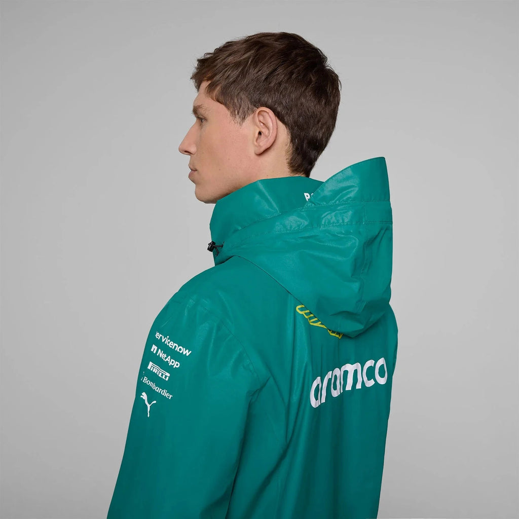 Aston Martin F1 2025 Team Rain Jacket - Green Jackets Aston Martin F1 